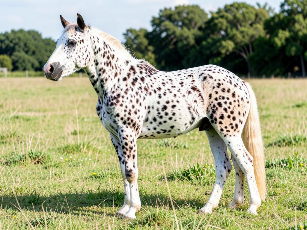 Appaloosa: cavallo della razza Appaloosa in ripresa laterale