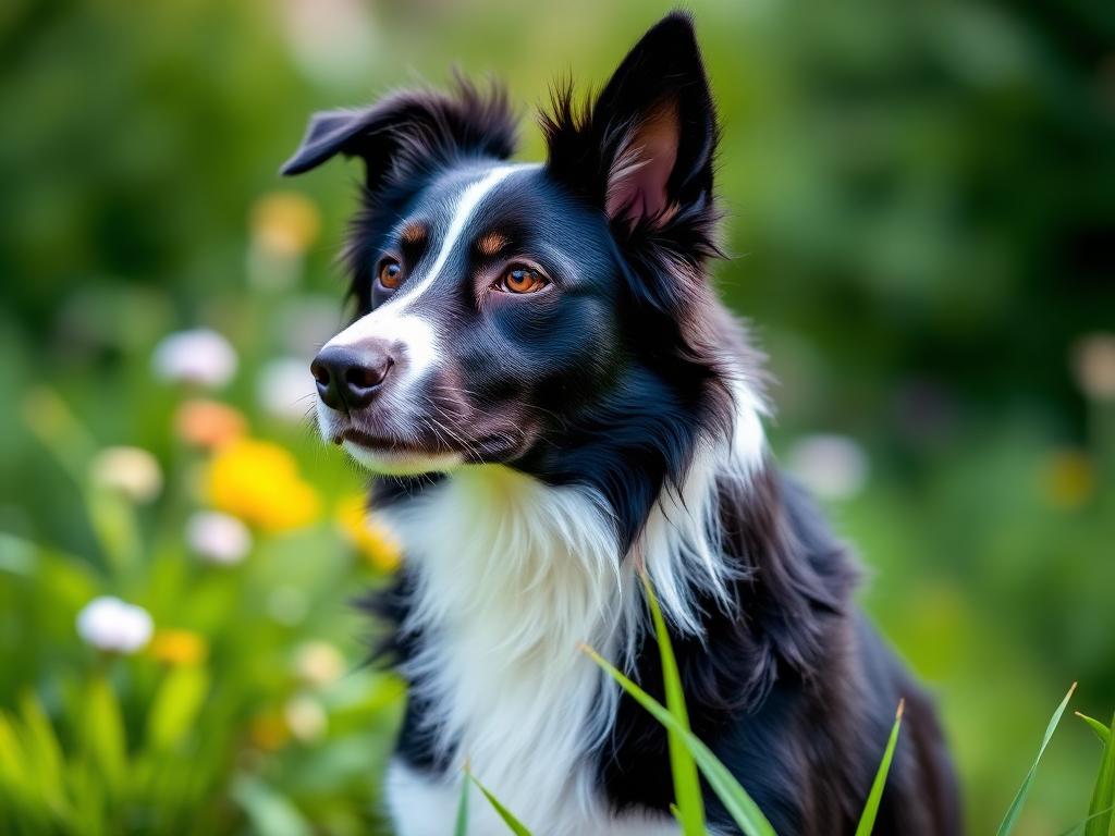 Border Collie: aspetto tipico della razza in ambiente domestico